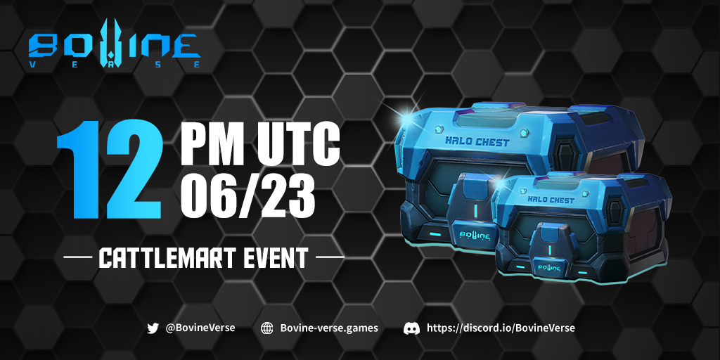 BovineVerse's tweet photo. Attention🚨Anyone remember the launch time of CattleMart? Only 1⃣ day to go! What #NFT can you find from CattleMart?

- 🐮Calf
- 🦸‍♂️Bovine Hero
- 🌏Homeland

🥳These are all the #NFT assets used in the official game. Take a look at the event page first:
🔗https://t.co/BbzNygqMbk https://t.co/xIMzFCbkyr