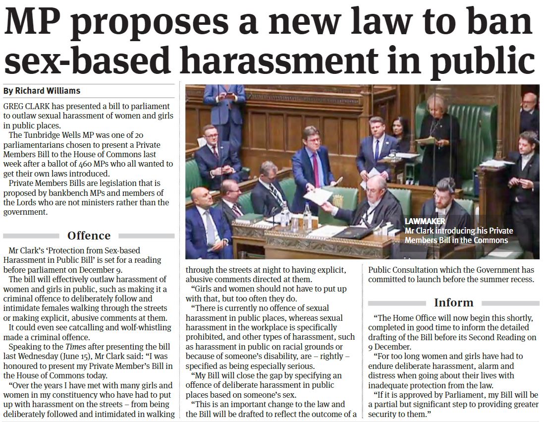Great news that @GregClarkMP private members bill has been selected for consideration by Parliament.

Please see page 2 of the TW Times

timeslocalnews.co.uk/tunbridge-well…