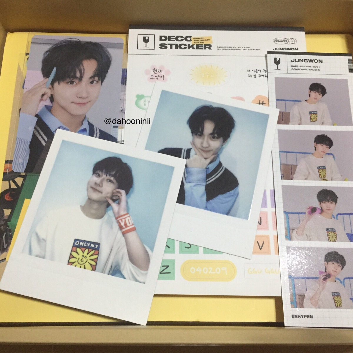dahooninii's tweet photo. .  .  . ꒰ wts lfb ph only #dhnsells ꒱ ༉‧₊

⌕ jungwon ggu ggu package 2022 .

𓏳 ₱160 set
𓏳 payo
𓏳 mint condi
𓏳 mod - sco, ggx
𓏳 mop - gcash

dm or reply mine ! ◡̈ https://t.co/U3vkNV71Ld