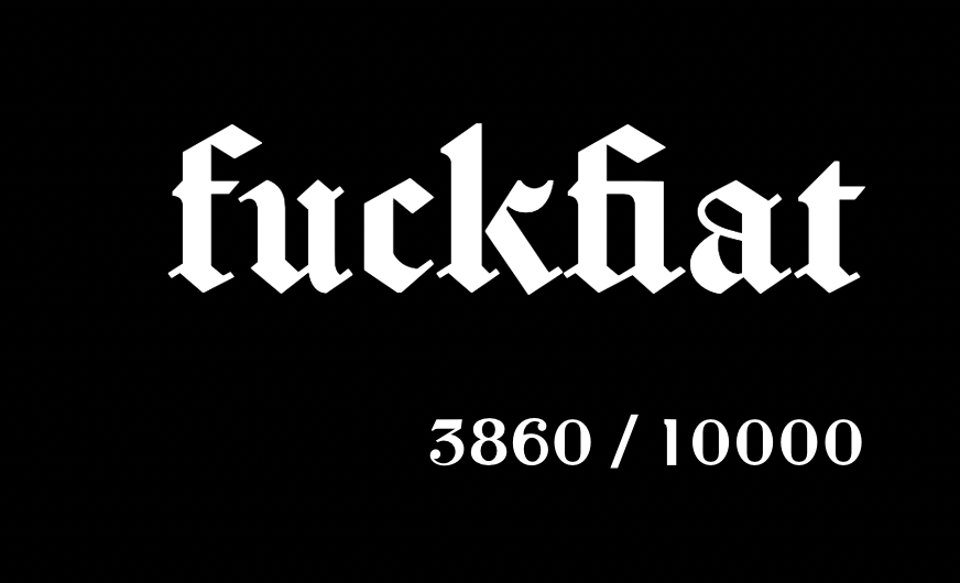 Only 3860 left to mint <a href="/pabloslol/">𝖕𝖆𝖇𝖑𝖔𝖘.𝖑𝖔𝖑 🔥🫀🌈💦</a> new project guys! you don't want to miss it #fuckfiat #NFTProject #NFTNYC