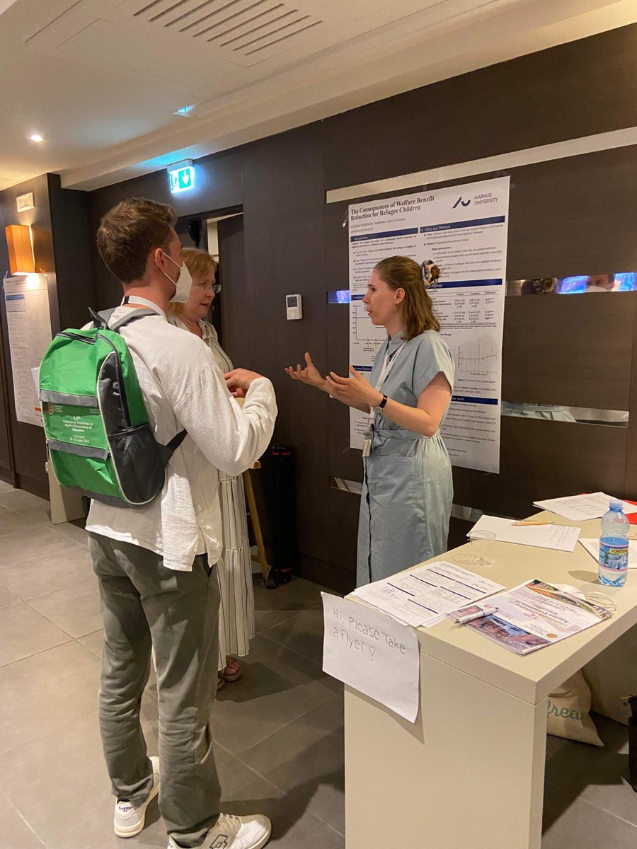 Yesterday I presented my poster on the consequences of welfare benefit reduction on refugee children at #iwaee
Thanks for such a great conference and the opportunity to present my work @ColinPGreen2 <a href="/gimiug/">Giuseppe Migali</a>