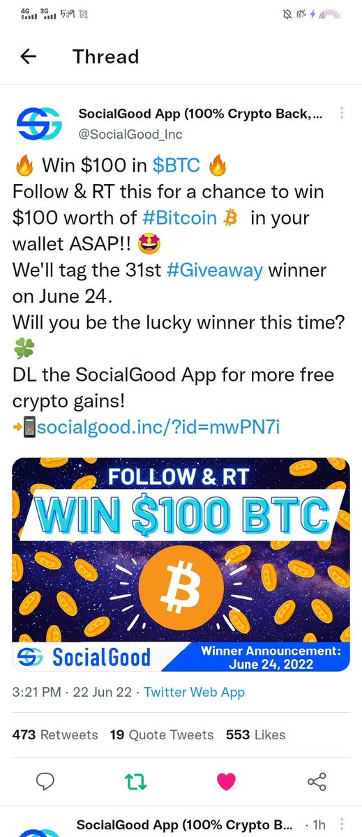 Chiieshang24's tweet photo. @SocialGood_Inc Done 
Manifesting to win🤞 https://t.co/iDG9sJ1mUq