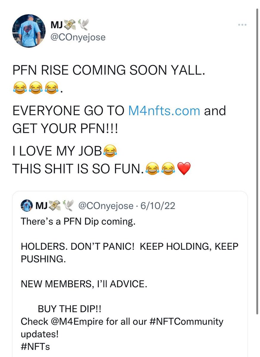 Sommyoflagos's tweet photo. PFN rise is coming really fast
Don’t sleep!!
#m4pfnrise #m4nftcommunity https://t.co/2TV2JI26QS