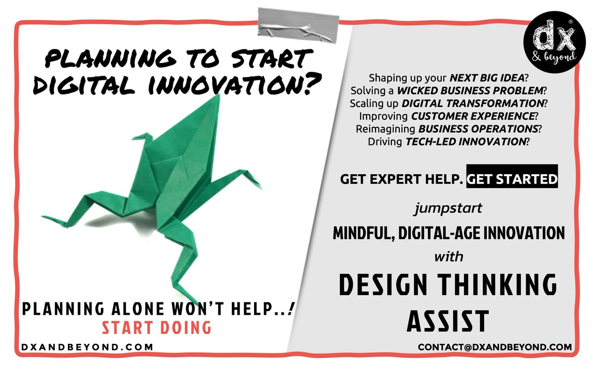 dxandbeyond's tweet photo. Ideas are cool. But its important to quickly conceptualise &amp; implement. That's the key.
Start "doing". Leverage Design Thinking ASSIST to accelerate your Digital innovation. https://t.co/Gk6o3XJgzG

#DesignThinking #digitaltransformations #innovation #LeadershipDevelopment https://t.co/Ms1i3az1ph