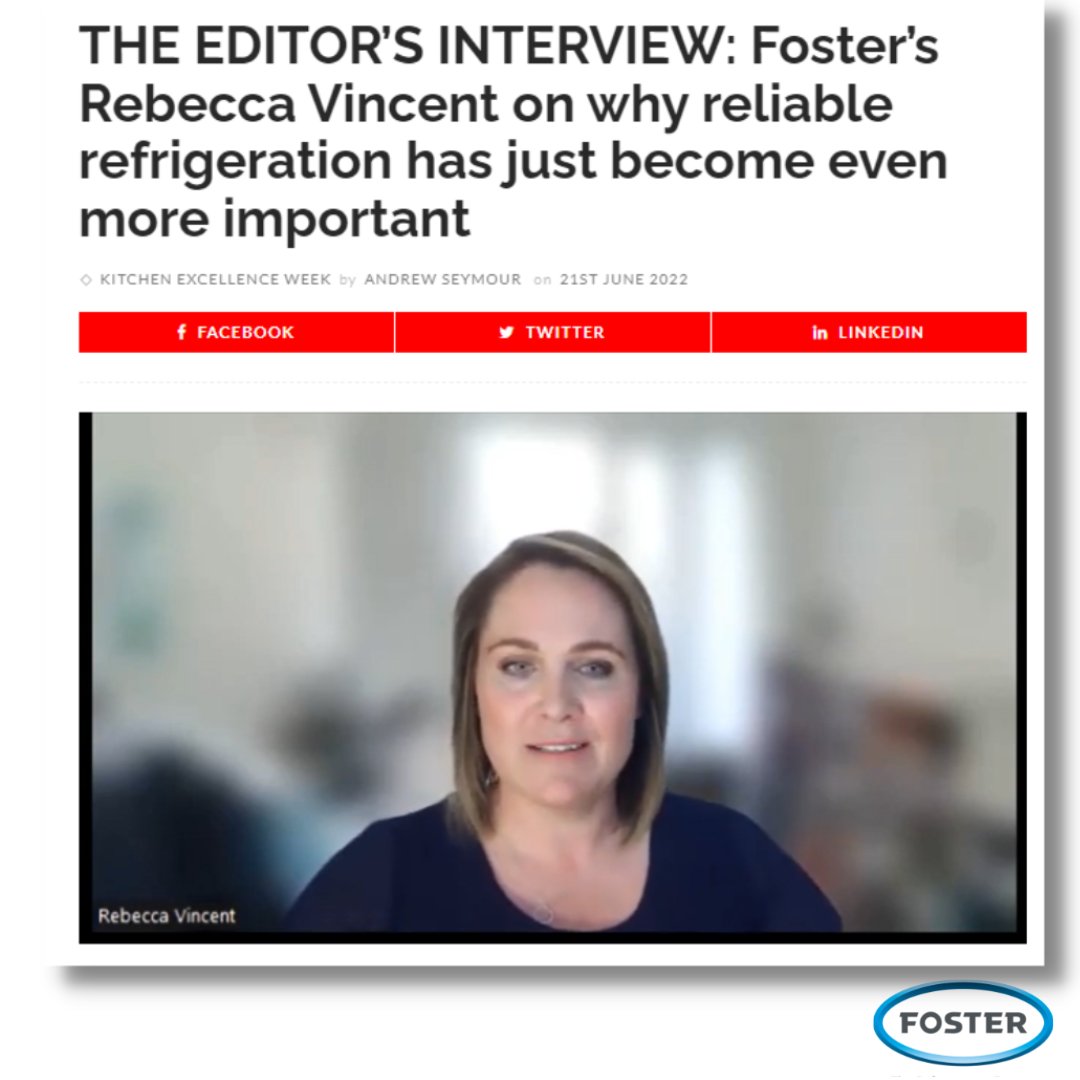 FosterRef's tweet photo. Don’t miss our UK Commercial Director, Rebecca Vincent, on why reliable refrigeration has just become even more important!
Click the link for full interview:
⬇️
https://t.co/Uvww4jzDd0
#kitchenexcellenceweek #FEJ #fosterrefrigerator #FEJournal #foodserviceequipment #keytrends https://t.co/bgQu8PLF2w