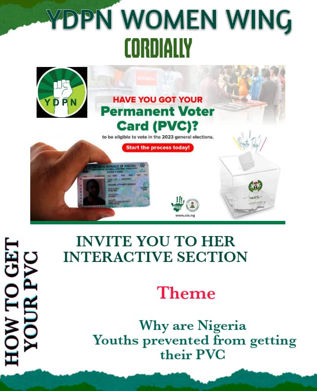 ydpnlagos's tweet photo. Venue : YDPN National Facebook page
Time : 8pm
Date : sat -25th-2022

YOU HAVE NO RIGHT TO COMPLAIN WHEN YOU DON'T VOTE

GET YOUR PVC NOW*📢🇳🇬

https://t.co/gsYaP84UKV https://t.co/VXdLrLuMhv