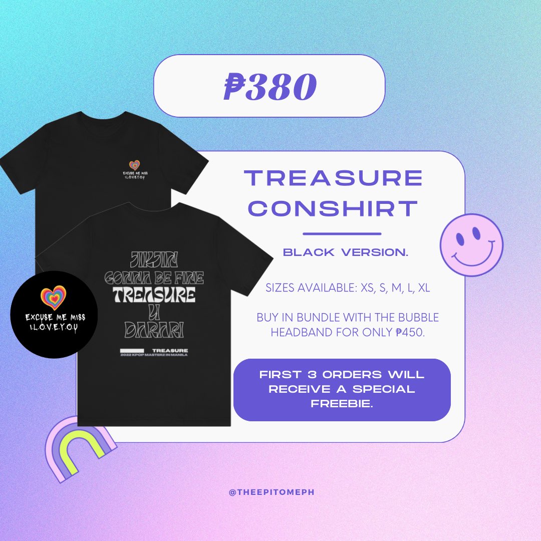 thepitomeph's tweet photo. ꒰ WTS/LFB ꒱ TREASURE IN MANILA MERCH 
by https://t.co/fRUVX2Nv6k for 2022 k-pop masterz 

ꔛ ₱100-₱380 
⤷  doo - until 07/09 
⤷  dop - until 07/10
𓏔 https://t.co/A27LwsjzaP

giveaway! rt + mbf + tag 3 mutuals to win a bubble headband! https://t.co/cyeCevWlus