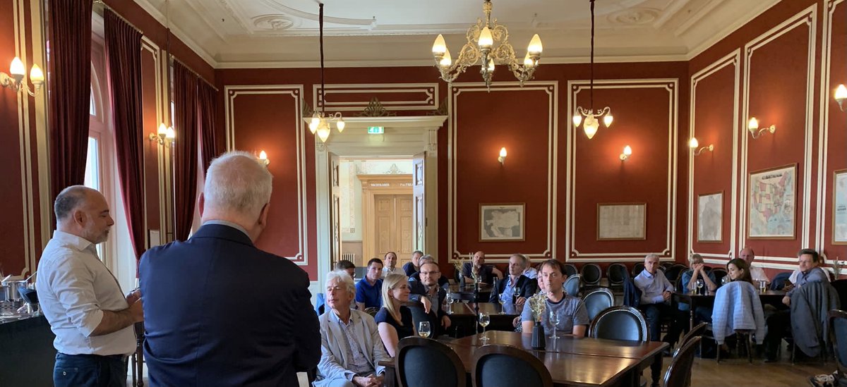 HITRail's tweet photo. We were honoured to sponsor yesterday's @uic working group dinner at the Utrecht Railway Museum. Our Technical Director, Enrique Ruiz, spoke to pay tribute to the rail sector's resilience, highlight the latest IT advances and outline some of Hit Rail's future plans. https://t.co/LpxMr4ISAN