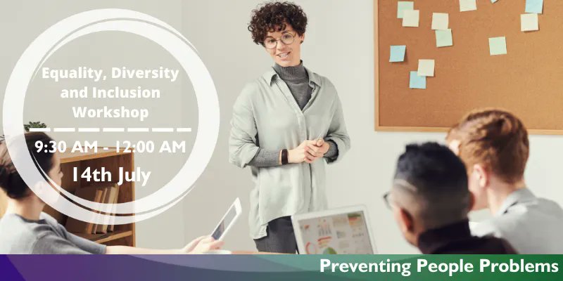 Equality in the workplace is essential for employees to feel welcome and secure. Join us on the 14th July for our Equality, Diversity and Inclusion workshop, delivered by Jane Godefroy. Find out more here 
buff.ly/3Of1PGm
#equality #diversity #inclusion #workshop