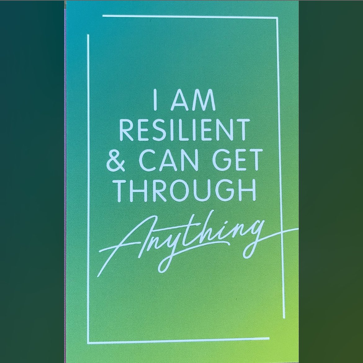 ✨Affirmation of the Week✨

I Am Resilient &amp; Can Get Through ANYTHING!! 

“It does not matter how slowly you go, so long as you don’t stop” - Andy Warhol 💕