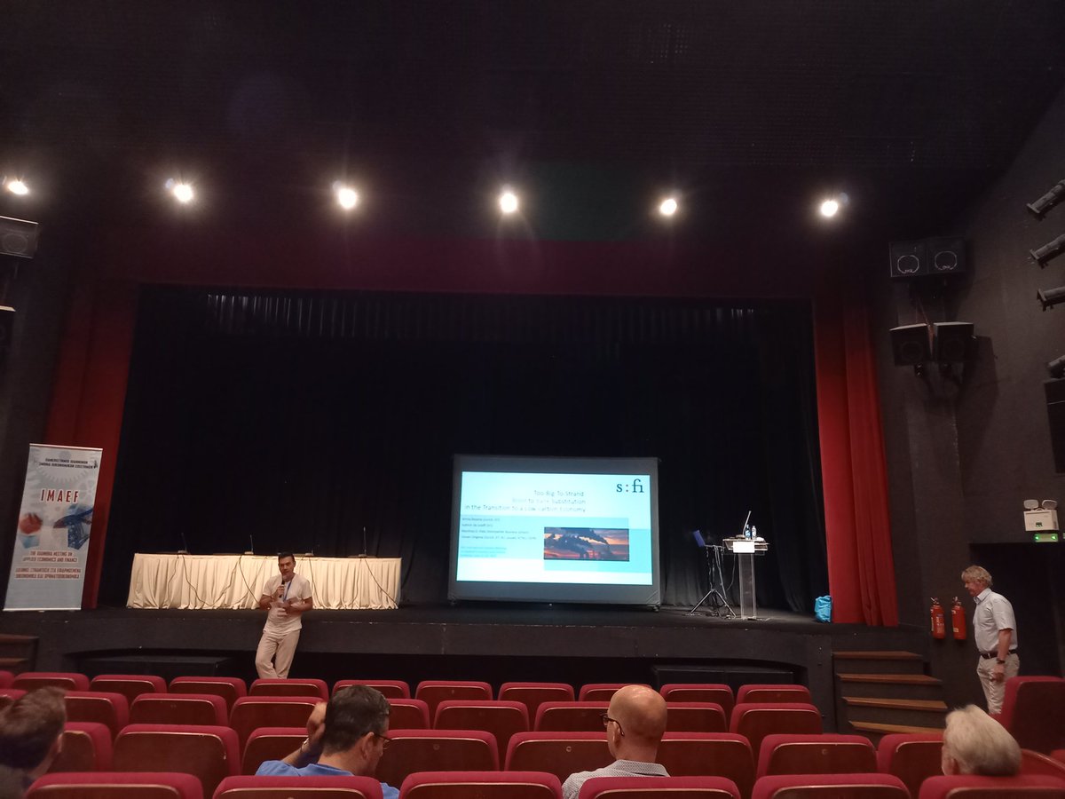 Fascinating venue: Argostoli's municipal theatre during the first day of #imaef2022 in Cephalonia. Looking forward to the <a href="/rhi_ihr/">Industrial History Review</a> special session (Friday 24th) and to present a paper on the educational impact of Italy's 1962 middle-school reform!