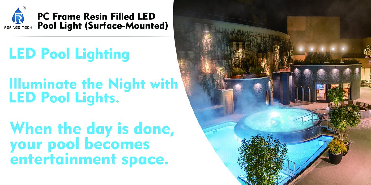 shirleykappar's tweet image. Refined PC Frame Resin Filled LED Pool Light 
(Surface-Mounted) 
LED Pool Lighting
Illuminate the Night with LED Pool Lights.
shirley@refinedled.com
#poollight #poollighting #poolandspa #swimmingpool #piscina #piscine #piscinaled #piscineled #pool #underwaterlight #ledpoollight