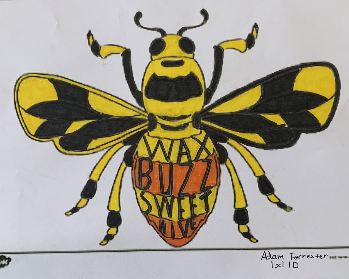 BhsartD's tweet photo. S1 celebrating summer by thinking about buzzy bees! https://t.co/QsrYi32sNj
