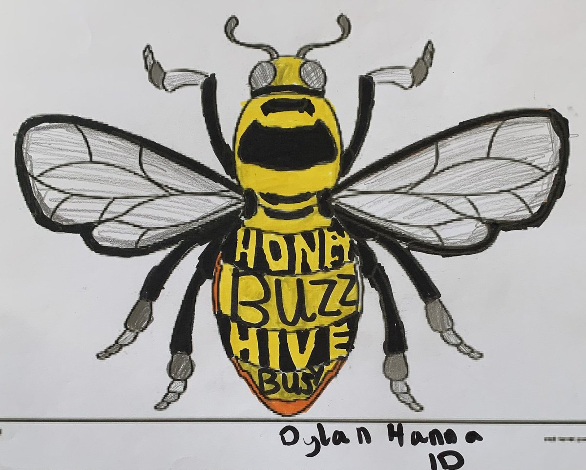 BhsartD's tweet photo. S1 celebrating summer by thinking about buzzy bees! https://t.co/QsrYi32sNj