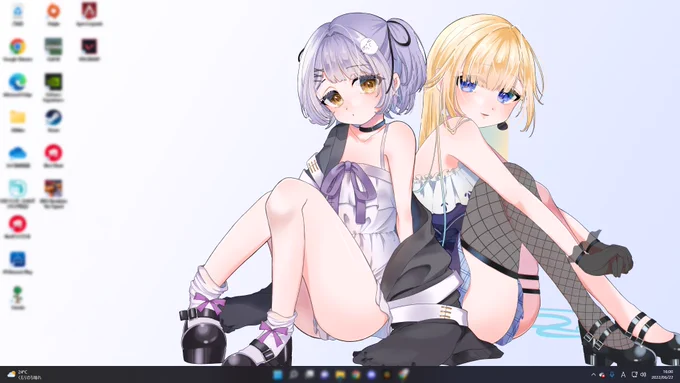 ちなみに壁紙にするとこんな感じ 