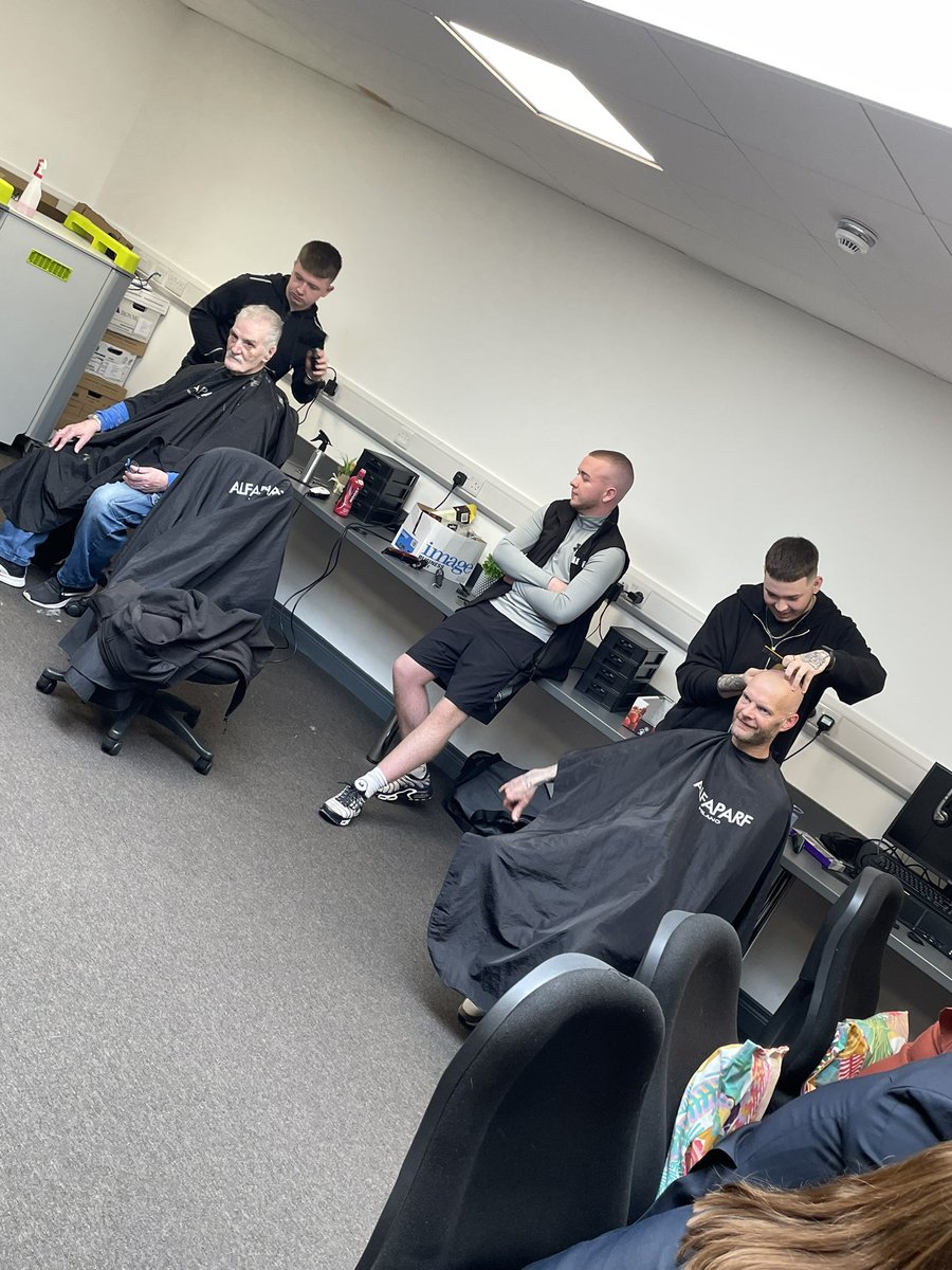 Workforceonline's tweet photo. It’s all go at the Workforce Health and Well-being Morning at our Antrim Road offices. 

If you are passing call in and avail of an Indian head massage, Nail treatments, haircuts as well as important info on health and well being! 
We are here until 12pm! Call in!
 #TeamWorkforce https://t.co/YxtvKR3ORY