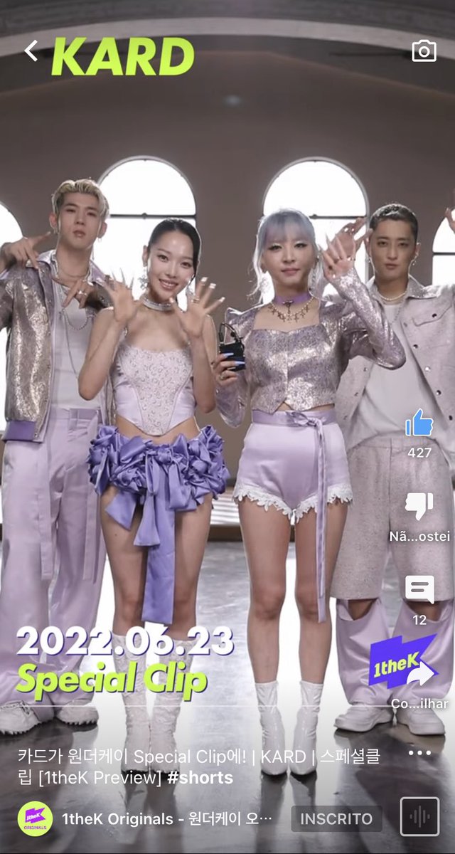 humor_kard's tweet photo. ”Retorno como grupo completo 🥳. Após cumprir o serviço militar 👏, o desempenho de KARD, que voltou com uma aparência melhor, será revelado amanhà no Wonder K, então
não esqueça de definir o alarme 🔔😎” #KARD https://t.co/64rC6SNzEF