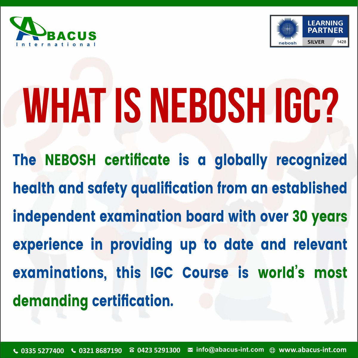 abacus_hse's tweet photo. 𝗪𝗵𝗮��� 𝘆𝗼𝘂 𝗸𝗻𝗼𝘄 𝗮𝗯𝗼𝘂𝘁 𝗡𝗘𝗕𝗢𝗦𝗛 𝗜𝗚𝗖❓❓❓
-
-
-
#Abacus #international #training #course #HSE #NEBOSH #IGC #safety #health #environment #NEBOSHIGC #nebosh_igc #what #you #about #question #answer #series #learningfrench https://t.co/ArlpCcM1rF