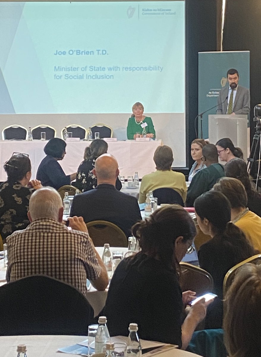joefingalgreen's tweet photo. Looking forward to a day of engagement at the #SIF2022. As Minister of State with responsibility for the Roadmap for Social Inclusion, the Social Inclusion Forum is a hugely important event because what is discussed today informs policies as we look to #budget2023 https://t.co/RVOPf11z3x