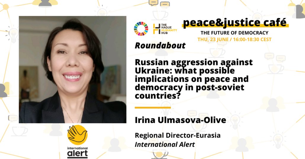 intalert's tweet photo. With democracy seemingly facing a variety of threats around the world, what can be done to protect it - both at home and abroad?

Find out at the next peace&amp;justice café!
🔗 https://t.co/51TdGPJZ3T

#PJCafe #PeaceandJusticeCafe #TheHague #networking @HumanityHub @CityOfTheHague https://t.co/dHVUeKjFNr
