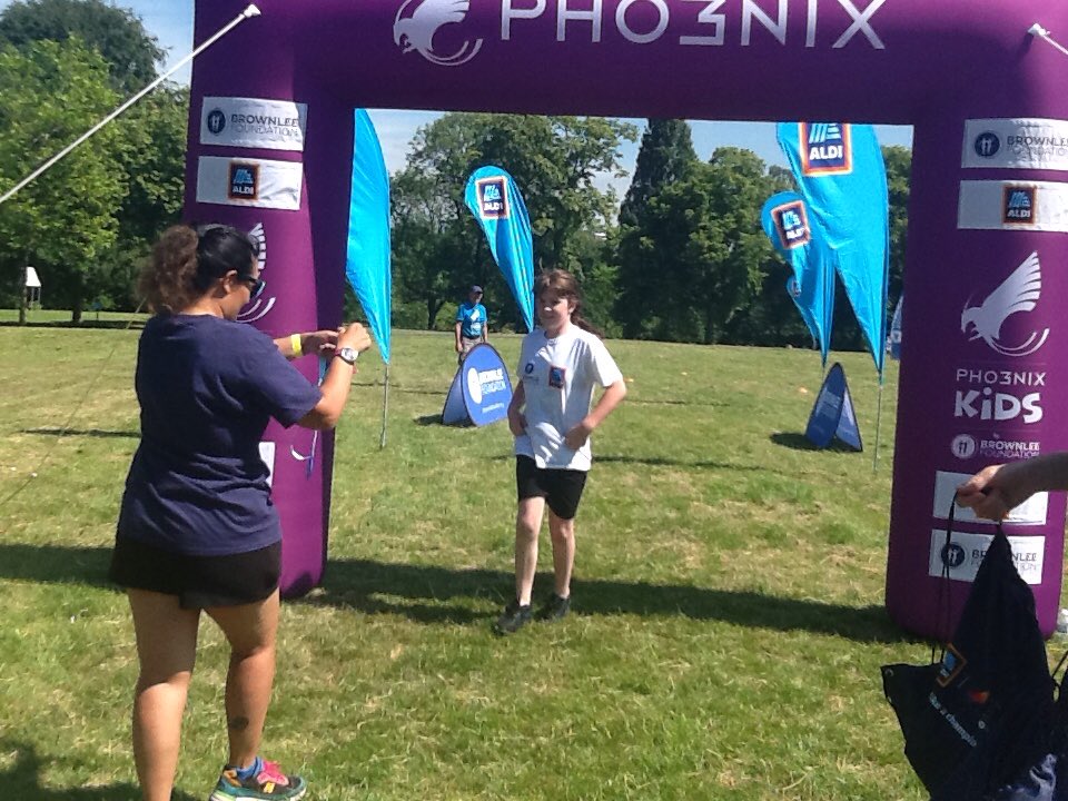 westheathprim's tweet photo. Half of the children from Year 5 had the brilliant opportunity to participate in a mini triathalon as part of the Brownlee Foundation. Here are some crossing the finish line after their run. #WHPSClass12 #WHPSClass11 #WHPSPE https://t.co/dadwQVbZOJ