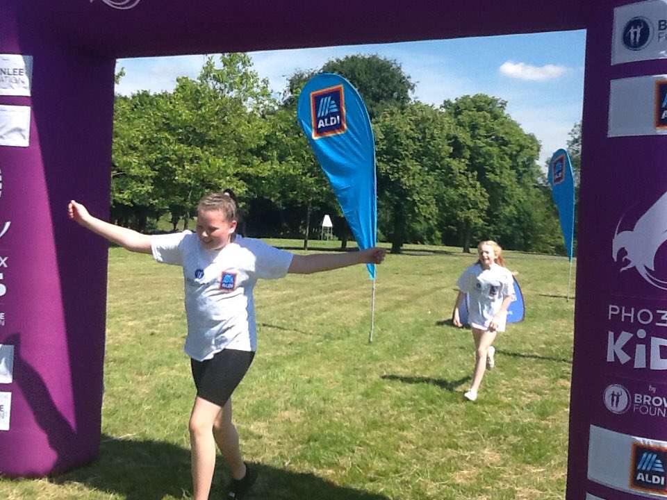 westheathprim's tweet photo. Half of the children from Year 5 had the brilliant opportunity to participate in a mini triathalon as part of the Brownlee Foundation. Here are some crossing the finish line after their run. #WHPSClass12 #WHPSClass11 #WHPSPE https://t.co/dadwQVbZOJ