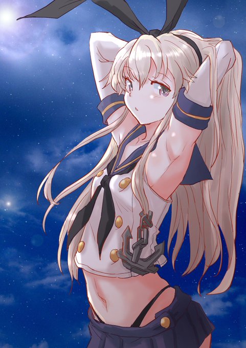 島風ちゃん描きました
セクシーな感じに 