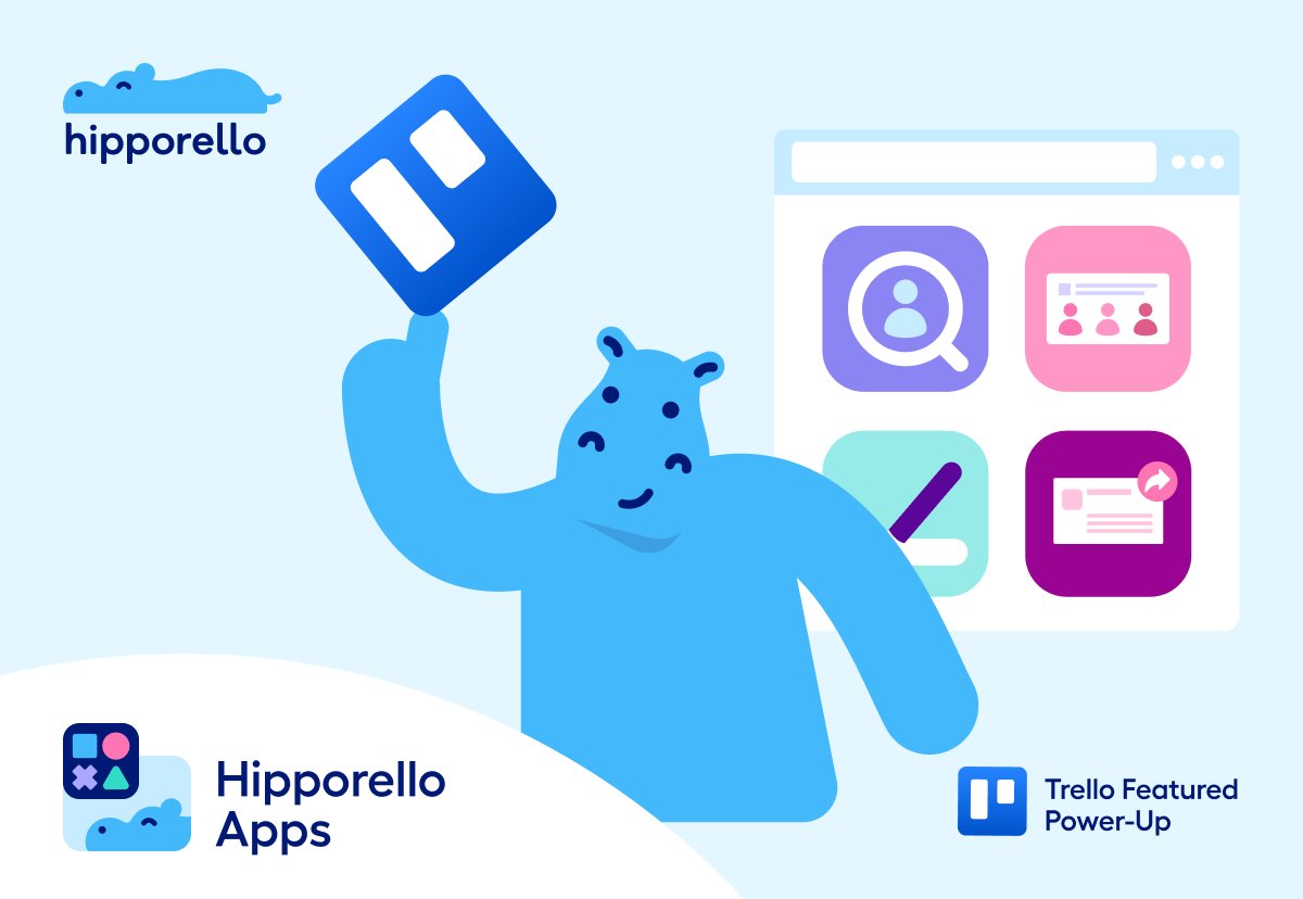 hipporello's tweet photo. Hip Hippo Hooray! Hipporello Apps is here! Get one of our ready-to-use apps or create your custom solution with our #nocode app builder on @trello! Get started, and solve multiple workflow needs from inside Trello collaboratively! https://t.co/gohR85XVdj https://t.co/dvDuziQZRQ