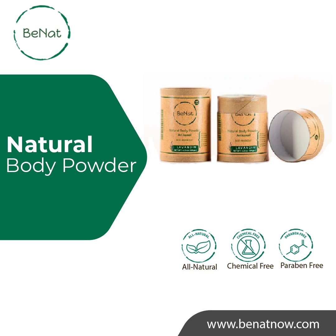 BenatOfficial's tweet photo. Bid goodbye to talc and say hello to natural body powder. Crafted from all-natural ingredients, it offers odor protection all day long.

Order Now: https://t.co/LxYXkOj2s2 

 #naturalbodypowder #benatnow #buynaturalbodypowder #naturalproducts https://t.co/Tu652N5BSW