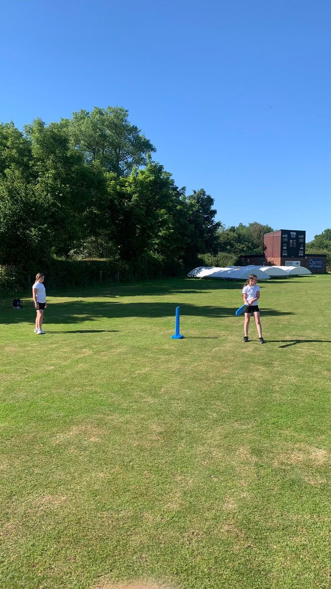 The Year 6 <a href="/PallisterParkPS/">PallisterPark</a> girls cricket team have arrived at Knaresborough CC and are warming up for the day ahead. Good luck girls. #workhardplayhard