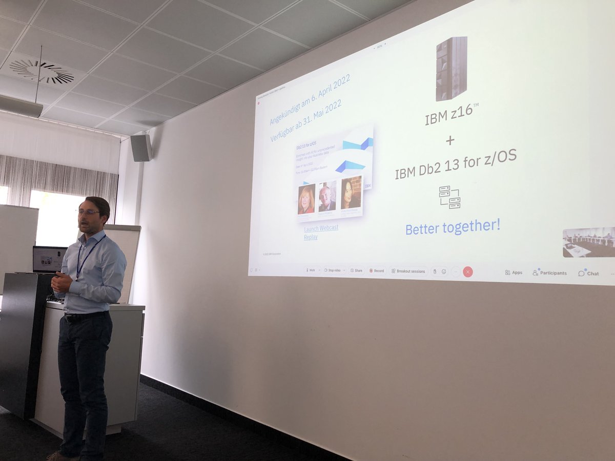 wauerochs's tweet image. #AMC23Meet2022 
23. Tagung des Academic Mainframe Consortium e. V.

#IBMz16 #IBMDb2 V13 for z/OS
by @BenedictHolste 

with
@mnfrm @fit4mainframe @RolandTrauner 
at @IBM #boe

@wauerochs from @DATEV 
#DATEVBotschafter #DATEVambassador 
👁🐝Ⓜ️ Champion #IBMChampion 
@IBMChampions