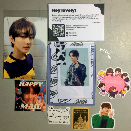 jykthcart's tweet photo. ˙⊹ ੈ #KArTHmails  ੈ⊹˙

-ˋˏ [💌] ˎˊ ┊jungwon, muling umuwi na naman ?! tysm, @pjayprio, for packing him safely and for the constant updates regarding it ᵕᴗᵕ the wait was worth it and thank you for the freebies ˊᗜˋ til next time *ੈ

#vemresibo https://t.co/voySS6t095