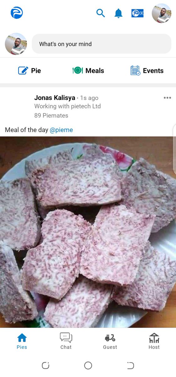 It's authentic, how often eat yam. Find it on @Pieme_io