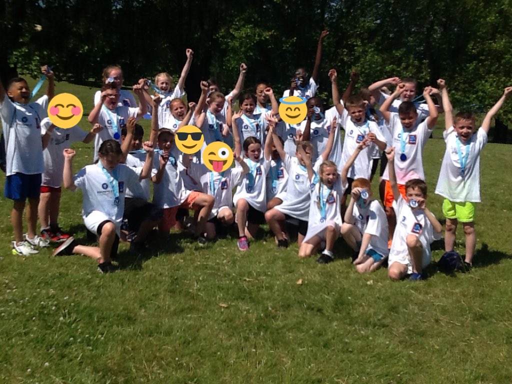 westheathprim's tweet photo. Half of the children from Year 5 had the brilliant opportunity to participate in a mini triathalon as part of the Brownlee Foundation. Here are some of the children enjoying their snack, some doing an extra run and finally a group photo. #WHPSClass12 #WHPSClass11 #WHPSPE https://t.co/pVgG1fUYlJ