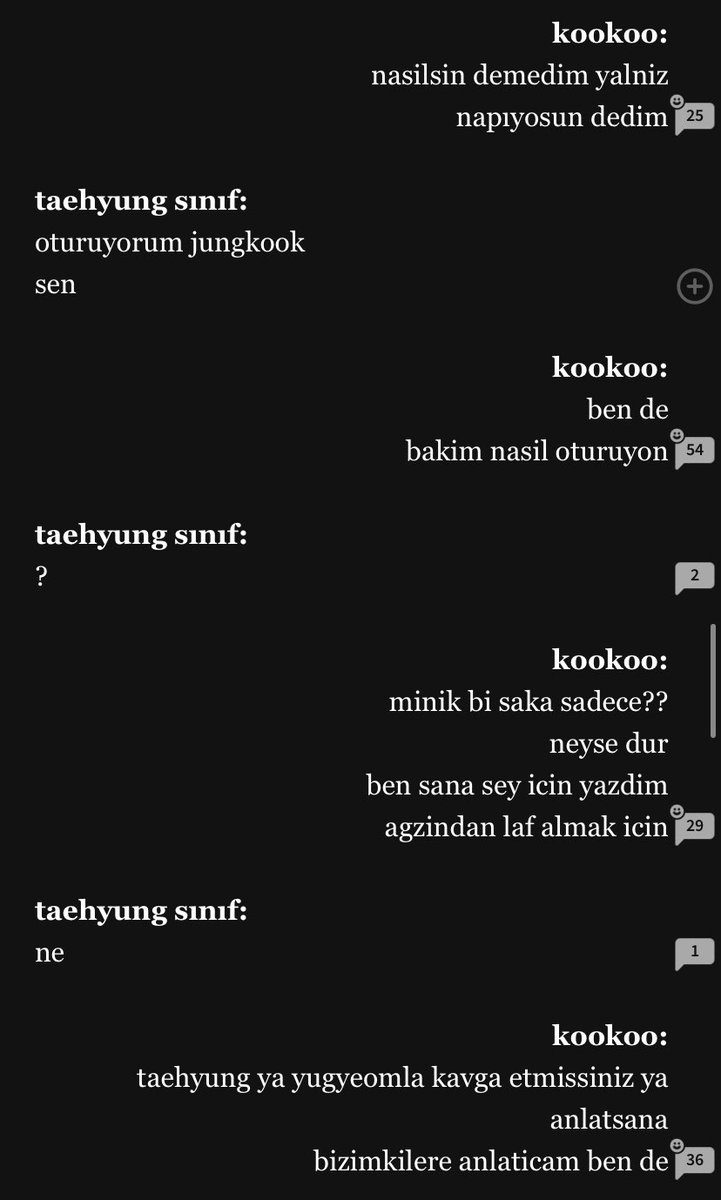 3- taehyung'un ağzından laf almak istediğinde özel tarifesini uygulayan jungkook