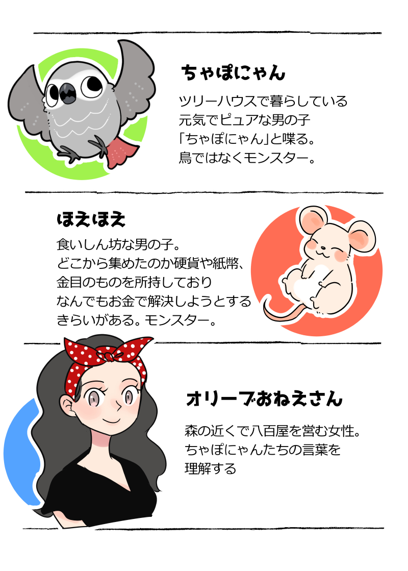 キャラクター紹介です
#ちゃぽにゃん 