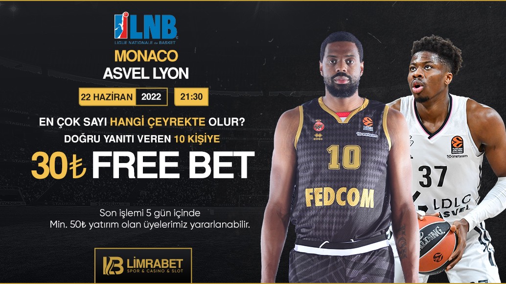 Limrasosyal's tweet photo. Limrabet'te 10 kişiye 30₺ FREE BET!

❔Monaco - Asvel Lyon maçında En Çok Sayı Hangi Çeyrekte Olur?

📌 Yanıtını kullanıcı adınla yorum at
📌 Gönderiyi RT yap, 2 arkadaşını etiketle
📌 Etkinlik kuralı görselde https://t.co/HyYqwTQKnX
