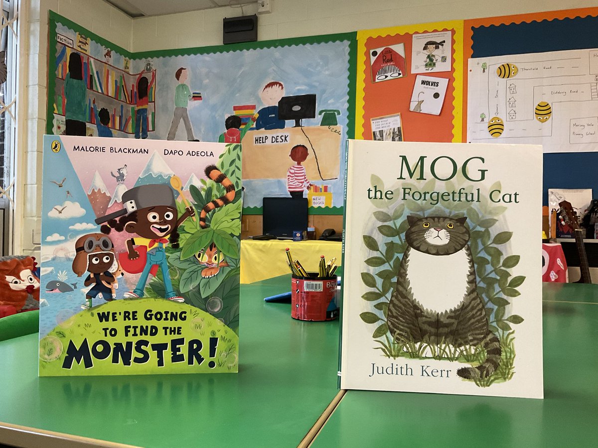 Yesterday's books were We're Going to Find the Monster and Mog the Forgetful Cat. We loved them both first time around but we could only vote for one of them. Mog was a landslide winner. It will join our other books for another vote on Friday #worldcupofreading