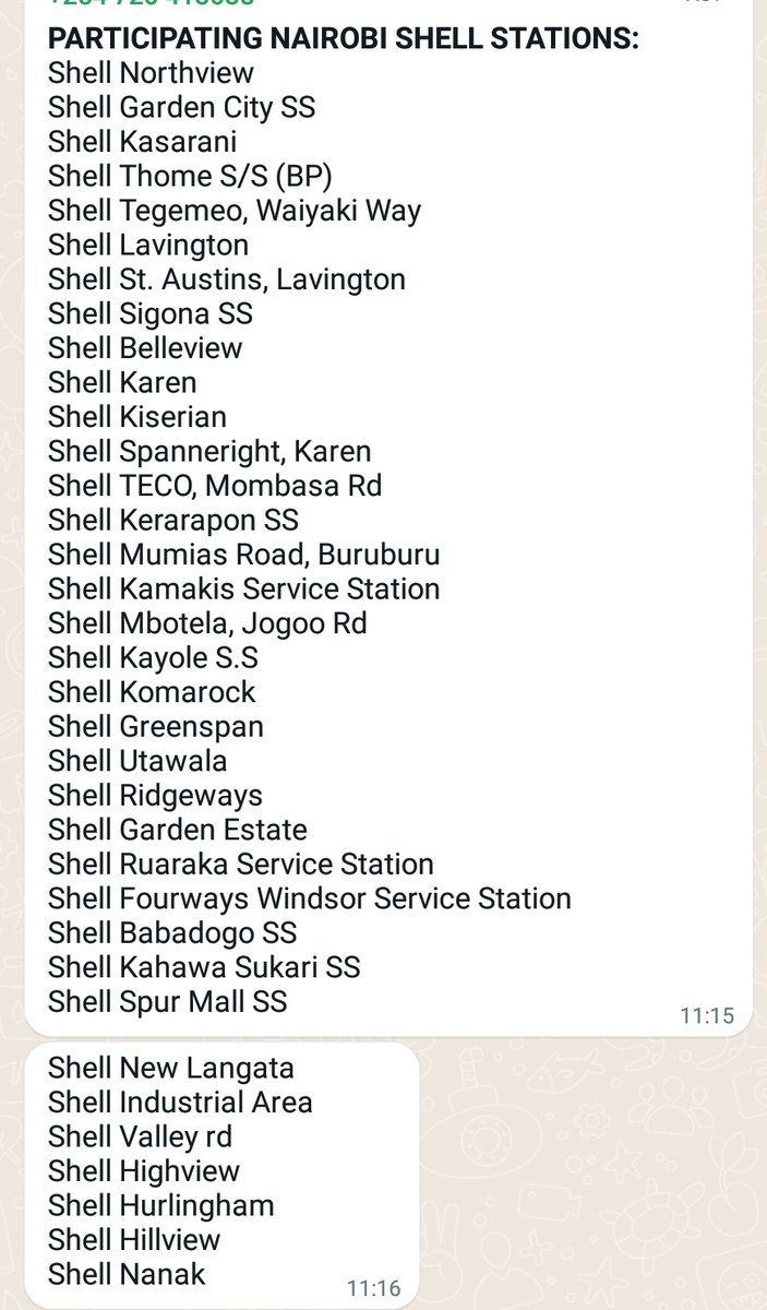 Brianflow10's tweet image. The following are the @Shell_Kenya stations participating in the offer. Save na shell kwa hii road trip my people, msiseme sikuwaambia.

#ShellHelixOilChange #TupataneShell #WRC2022