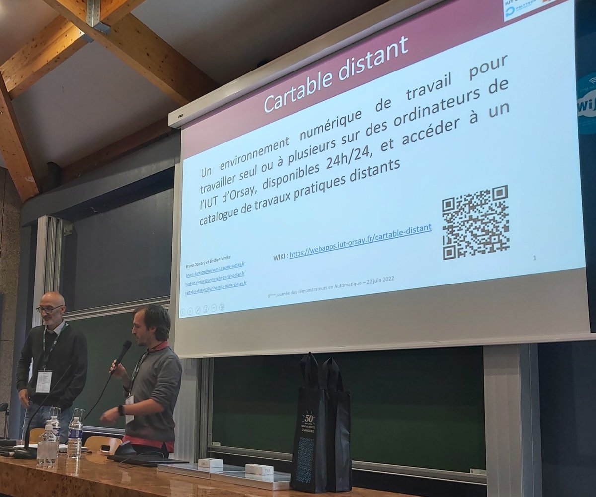 DPeaucelle's tweet photo. 4 years after the demonstrator invited track @IFAC2017, the @GdR_MACS co-sponsored French Conference on Control demonstrators is back in Angers. Amazing education and research demonstrators! https://t.co/NgB8sFzblP