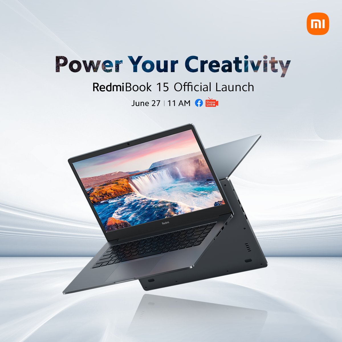 Xiaomi_PH's tweet image. #PowerYourCreativity with the 15-inch wonder. 💻 This lightweight yet powerful device has been engineered to maximize portability without sacrificing performance. The #RedmiBook15 is about to unfold this June 27, 2022! Set your reminders here: bit.ly/June2022Livest…