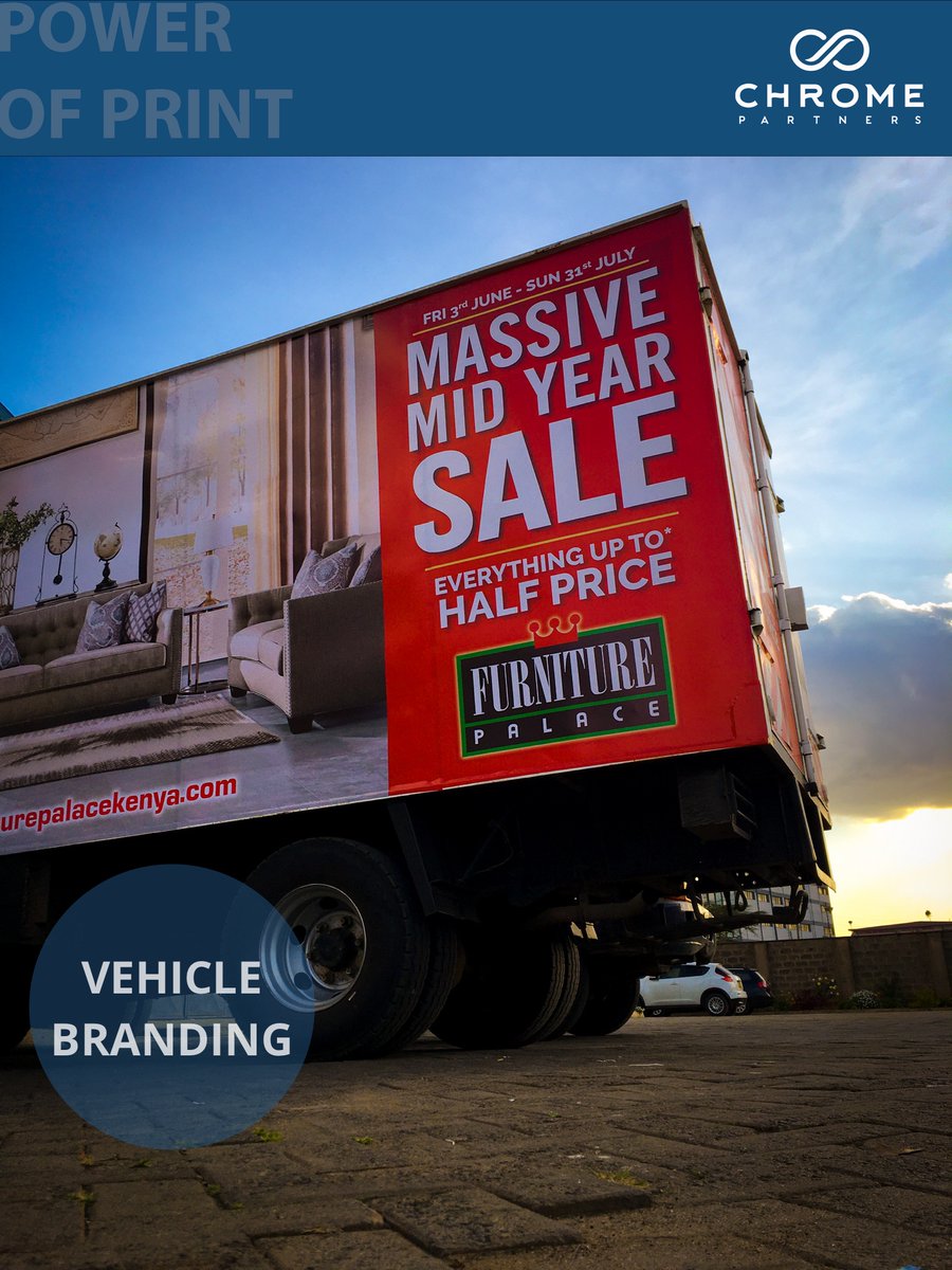 ChromePartners's tweet photo. The quality of our work speaks for itself! #vehiclebranding #Chromepartners #Thepowerofprint #largeformatprintinginKenya https://t.co/K5ePqoLMS9