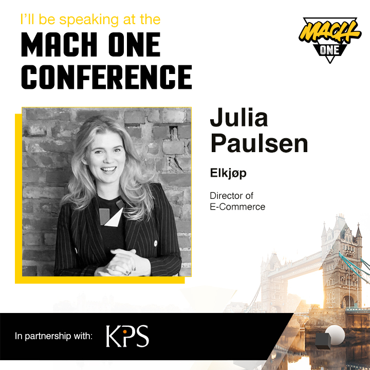 kpsukteam's tweet photo. We are excited to announce that in partnership with KPS, Julia Paulson, Director of E-Commerce from Elkjøp will be speaking at the #MACHONE conference hosted by @MACHAlliance on the 28th of June!
#DigitalFutures #MACHstack #CommerceFutures #DigitalTransformation https://t.co/hGeKT7BG03