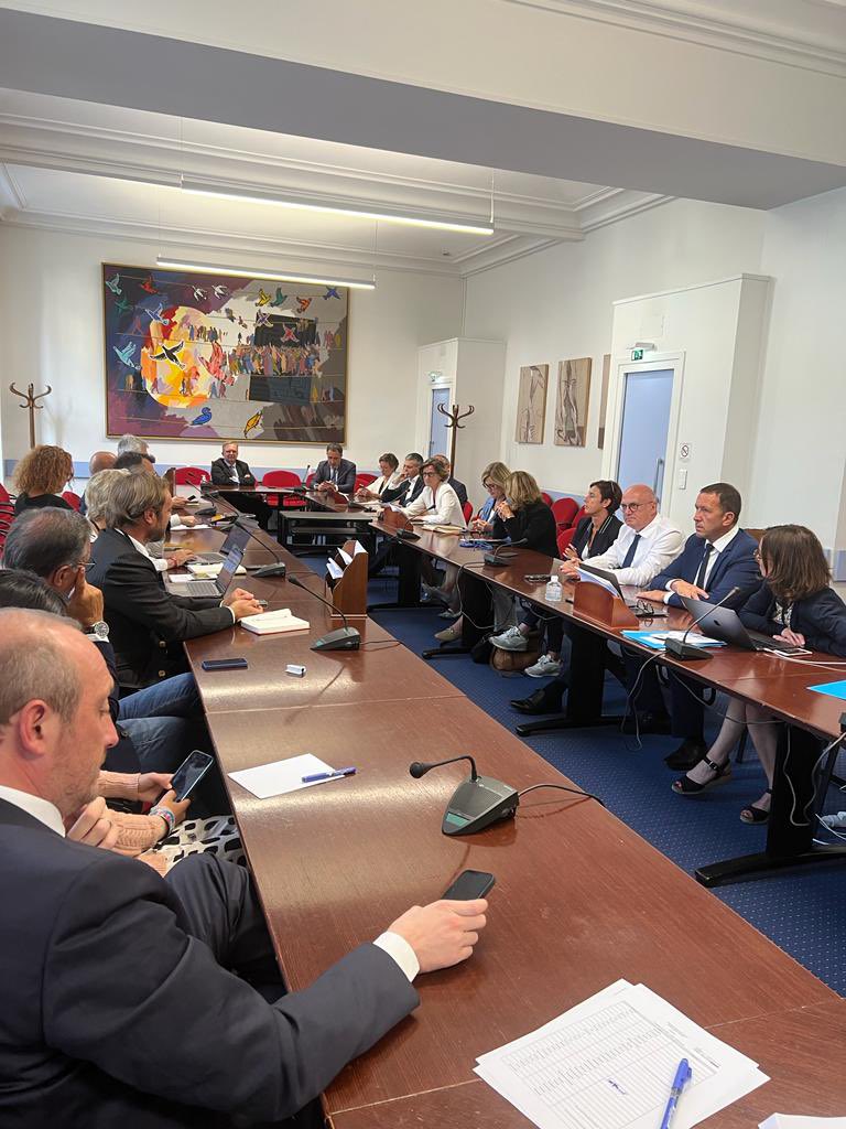 Première réunion de groupe #Horizons ce matin <a href="/AssembleeNat/">Assemblée nationale</a>. Élection à l’unanimité de notre président <a href="/LMarcangeli/">Laurent Marcangeli</a> 👏👏 <a href="/NaimaMoutchou/">Naïma Moutchou</a> VP, et <a href="/fredvalletoux/">Frédéric Valletoux</a> porte-parole. Notre équipe est formée, maintenant au boulot