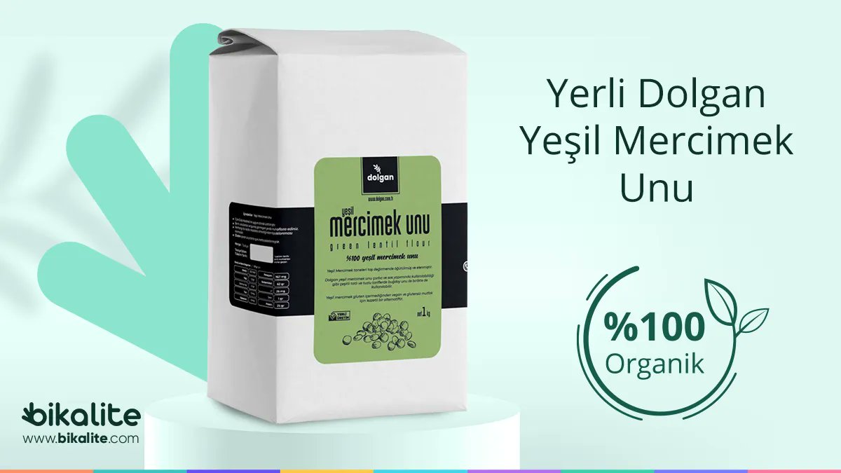 bikalite's tweet photo. Yerli üretim Dolgan Organik Yeşil Mercimek Unu şimdi https://t.co/A5RzqLJ9UH’da👌 Hemen Satın Alın🛍️ 💚

✓Organik tarım kurallarına göre yetiştirilmiş ve sertifikalandırılmıştır.

#Bikalite #Organik #Dolgan #Dogal https://t.co/hV8iZZ6ABX
