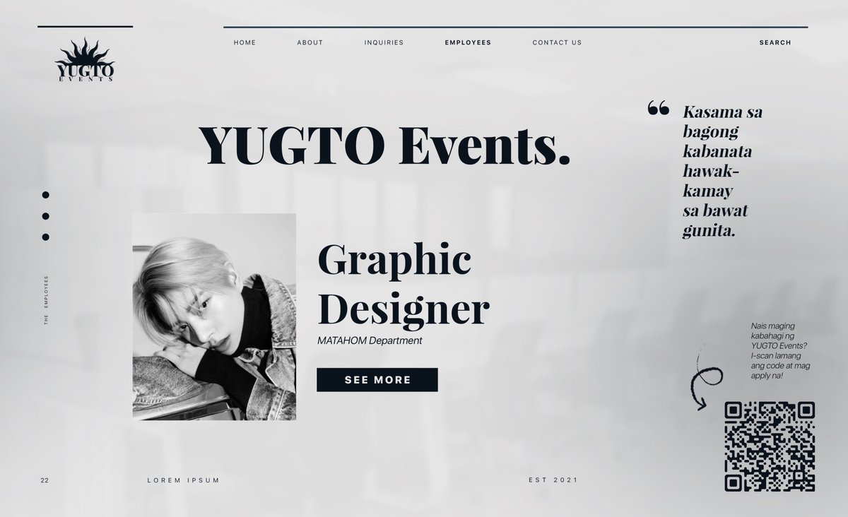 ⠀ ͏͏͏͏͏͏⠀ 
⠀ ͏͏͏͏͏͏⠀ 
⠀⠀⠀  ⠀YUGTO⠀EVENTS.⠀

❛ Kasama sa bagong kabanata,
hawak-kamay sa bawat gunita.

Ako si Zeus Vincent Proteco,
mula sa kagawaran ng Matahom. Halina't
samahan kami sa pagbubukas
ng mga panibagong YUGTO ng 
inyong mga buhay! 

⠀