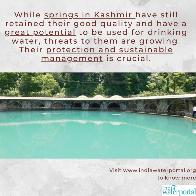 indiawater's tweet photo. While springs which are in thousands in Kashmir landscape have the potential to offer viable solutions to the rising drinking water demand in the area, their protection and sustainable management is crucial.

#springs @third_pole @Indian_Rivers @HimalayaColl8ve