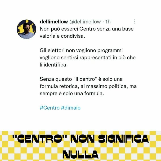 Da quando il riservista della democrazia Luigi Di Maio ha lasciato i #5stelle si parla retoricamente<a href="/tag/centro"class="tags"><span>#centro</span></a><a href="/tag/politica"class="tags"><span>#politica</span></a><a href="/tag/dimaio"class="tags"><span>#dimaio</span></a><a href="/tag/comunicazionepolitica"class="tags"><span>#comunicazionepolitica</span></a>