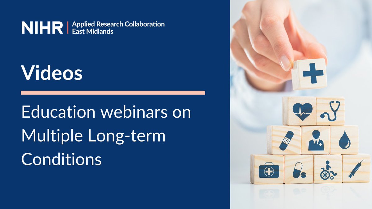 NIHR ARC East Midlands (@arc_em) on Twitter photo VIDEO: Education series covering multiple long-term conditions #MLTC
This summer we hosted webinars as part of our #ARC lead role in MLTC research.
🧵See thread below for group discussions on future directions and tips.
📽️See recording: bit.ly/3zRqa0n
<a href="/kamleshkhunti/">Prof Kamlesh Khunti</a> VIDEO: Education series covering multiple long-term conditions #MLTC
This summer we hosted webinars as part of our #ARC lead role in MLTC research.
🧵See thread below for group discussions on future directions and tips.
📽️See recording: bit.ly/3zRqa0n
<a href="/kamleshkhunti/">Prof Kamlesh Khunti</a>