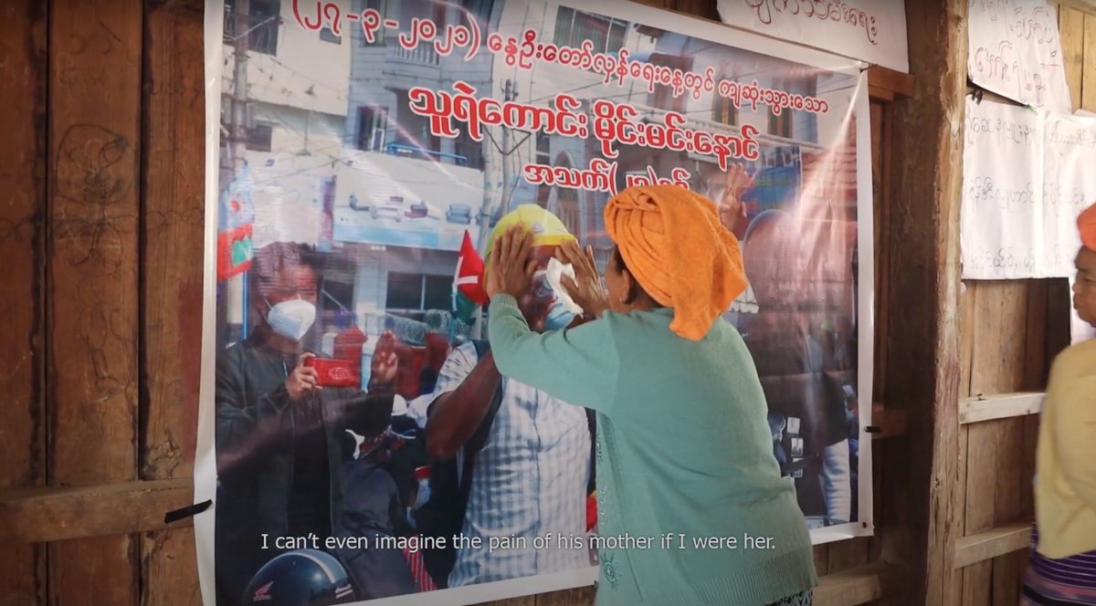 asia_ajar's tweet photo. TW: blood & violence
“I want the military to know that no matter how many lives you shoot...we will never surrender”
“Can’t Accept that He’s Gone” is the 5th film and the winner of the Special Award in our #StopTortureEndImpunity film series for #IDSVT
https://t.co/yIJ4nsHbub https://t.co/6uoAeu3icx